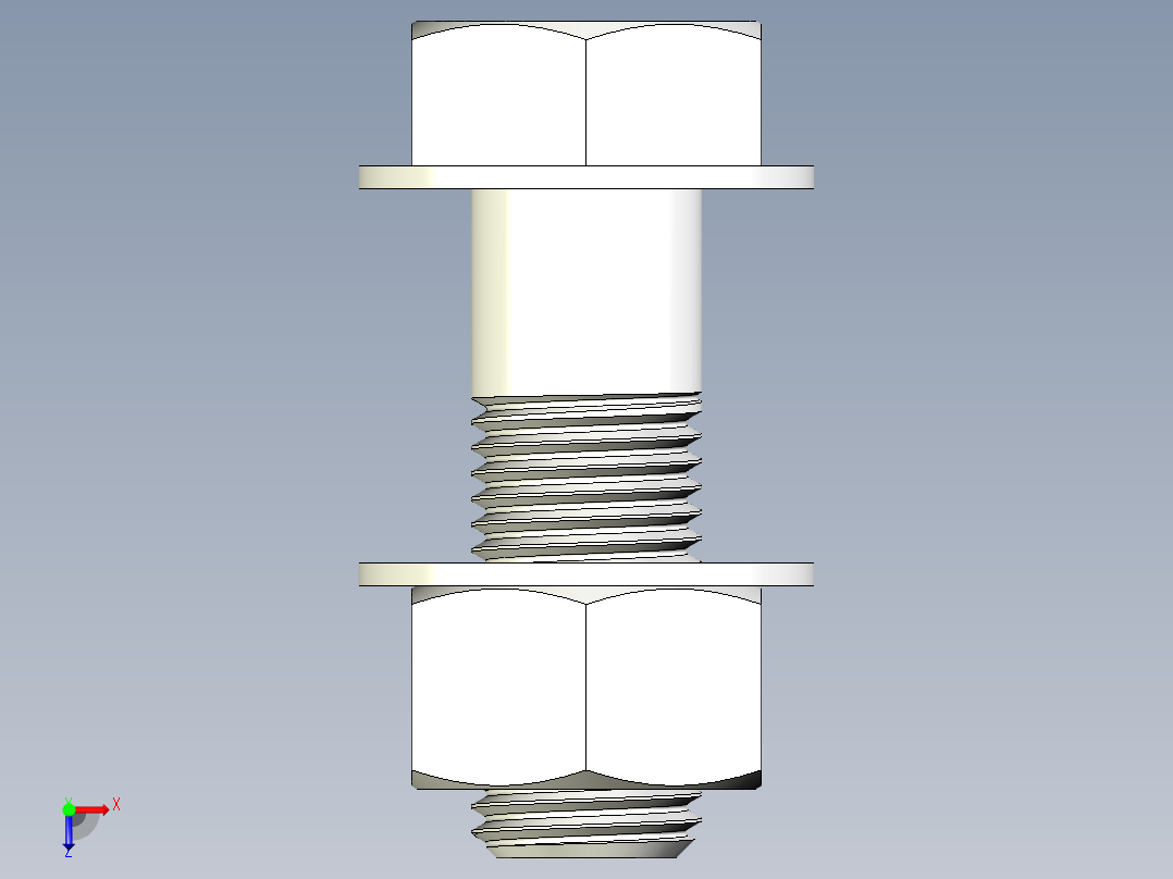 螺栓和螺母-M27 X 3.0.rar俯视图