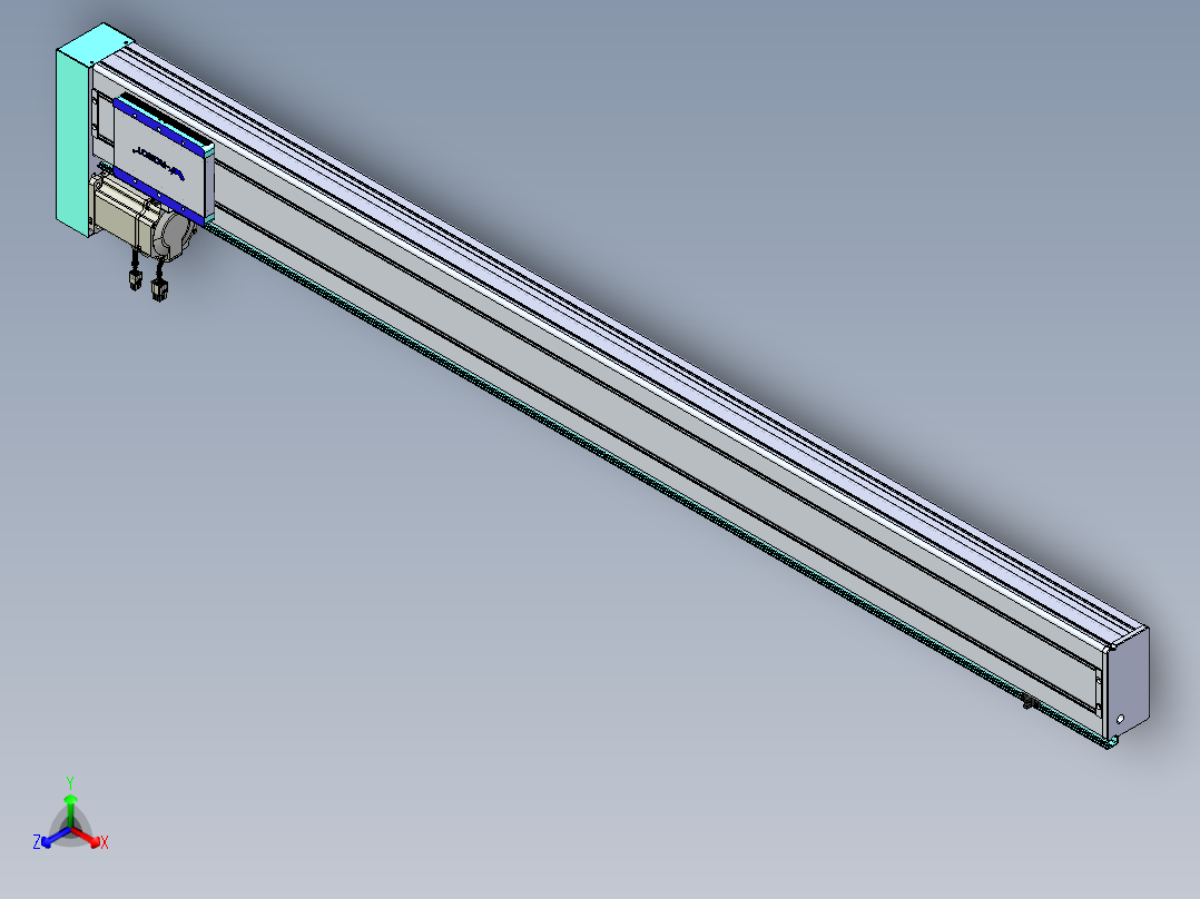威洛博VC丝杆传动-无尘环境VC14-Lxx-C-S1500-BL-ZP75-C3正等轴测图