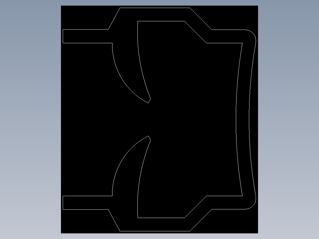 型材-BR 8 SLOT MOUNTING RIM PROFILE KJN518347.DXF