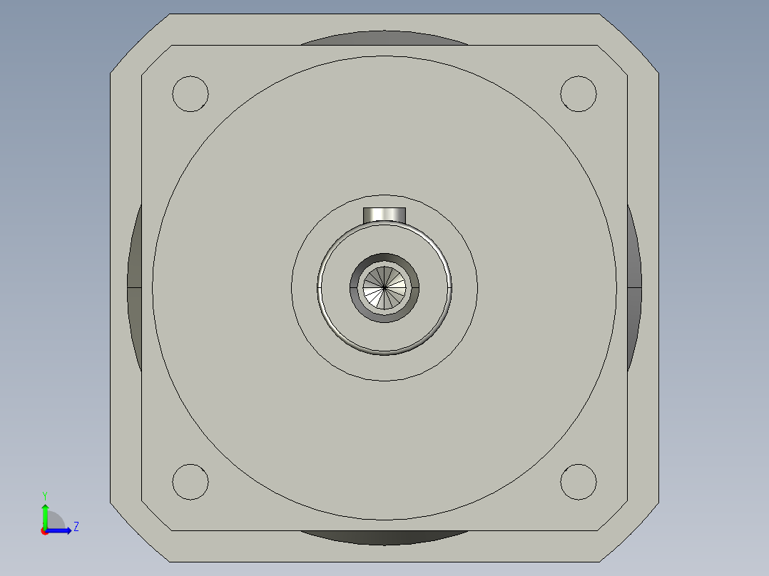 斜齿PHL115-L2 22-110-145-M8 CZ32 止口12.STEP左视图