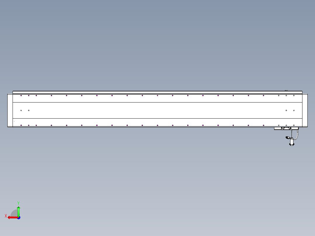 威洛博VL系列直线电机模组-VL22H2-S1700后视图