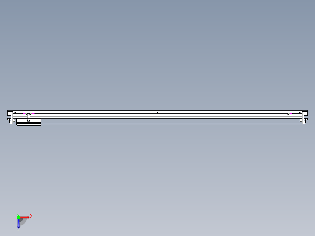 威洛博VL系列直线电机模组-VL22H2-S1700俯视图