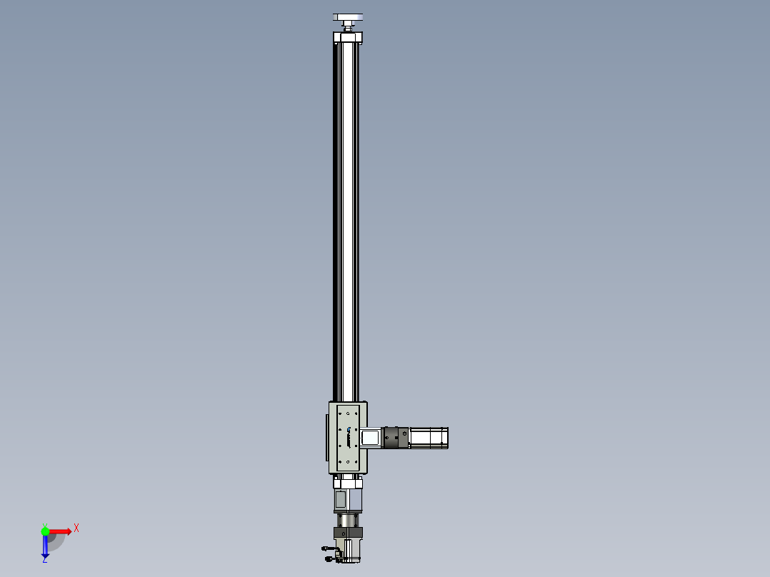威洛博直线电机模组EB8ZR-L200-S1320-LZP75B5K-ZP755K-MS3俯视图