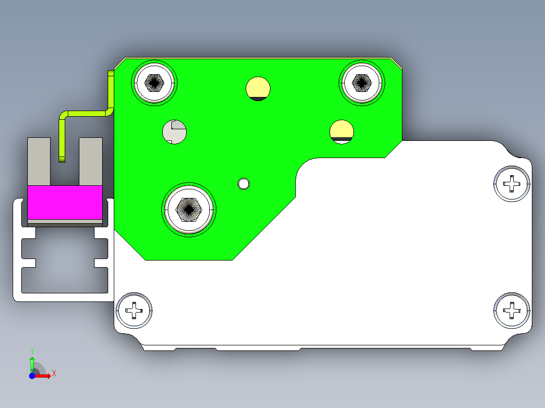 威洛博LES小滑台LES16-Lxx-S100-BR前视图