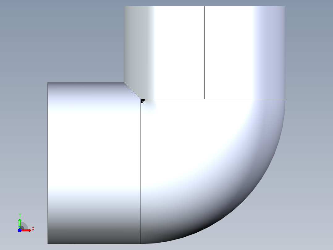 CPVC管件05-Sch80_90Elbow_SxS_9806-020 _2in前视图
