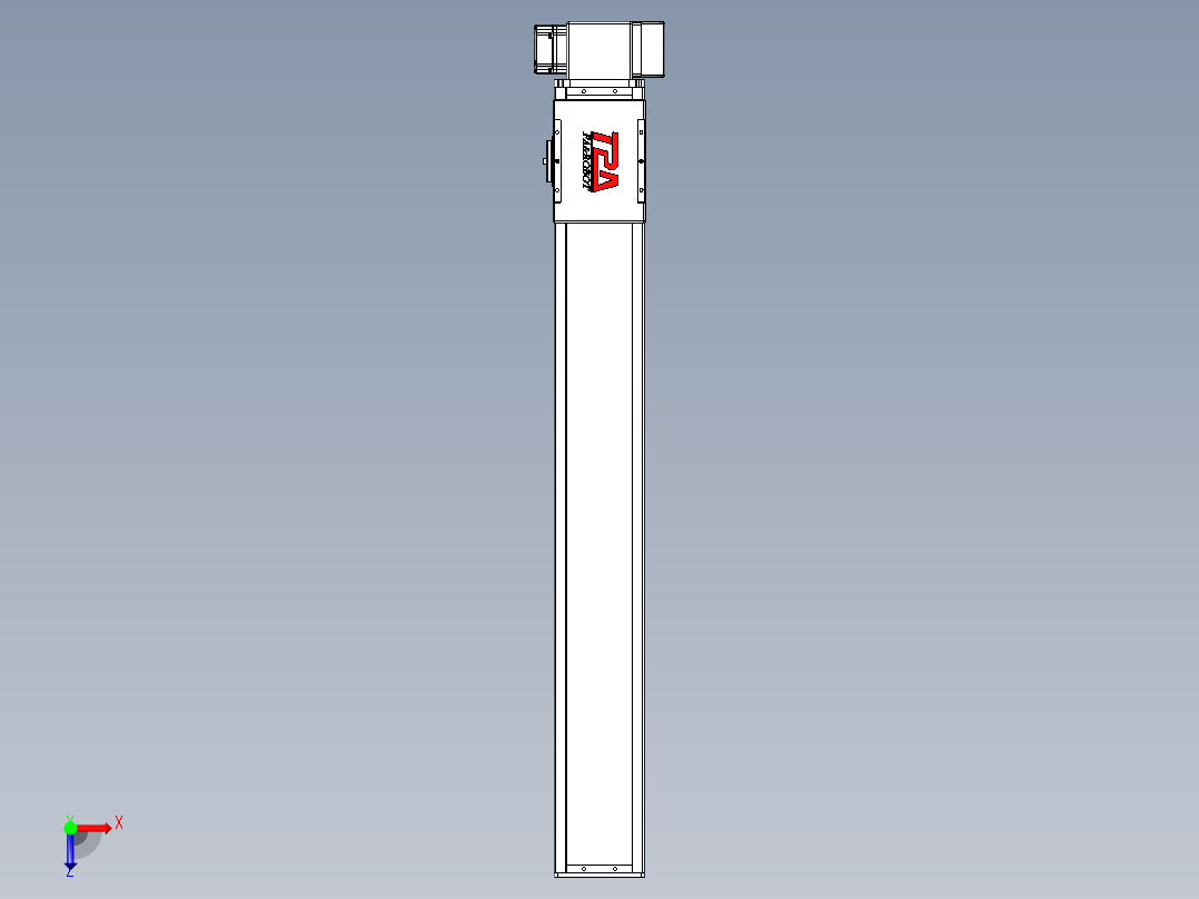 同步带全封闭直线模组TPA-HCB-110D-90-L750-LP-C-P40-N3俯视图