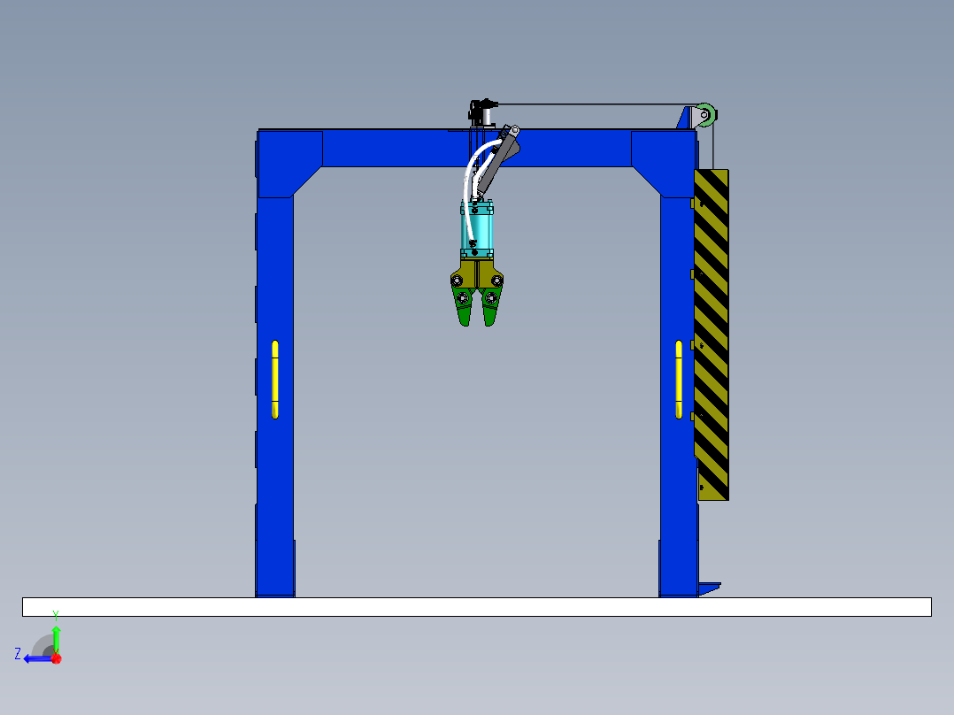 门式夹持器起重机sw21前视图