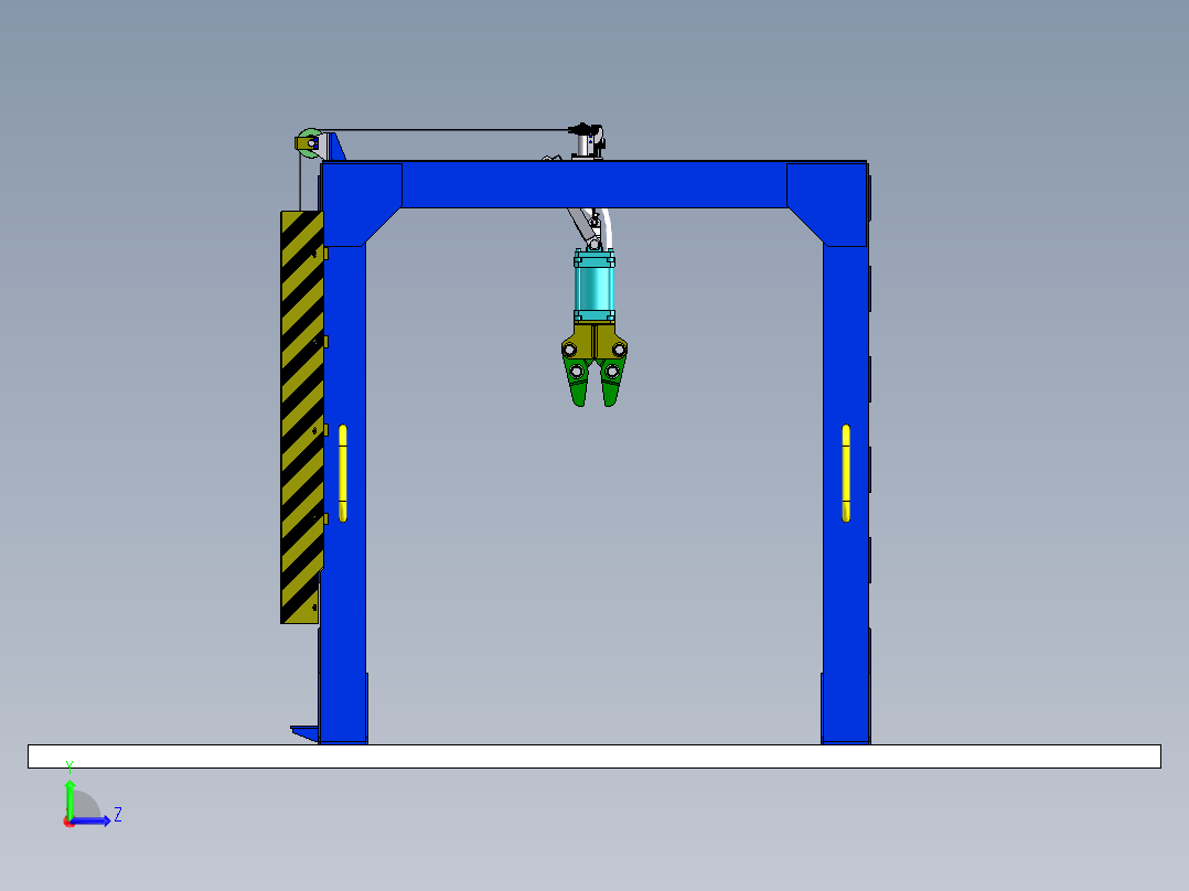 门式夹持器起重机sw21后视图