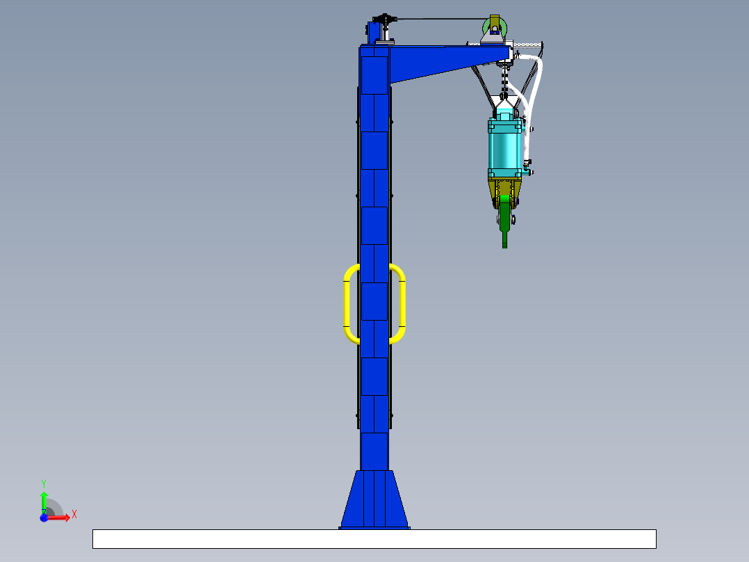 门式夹持器起重机sw21左视图