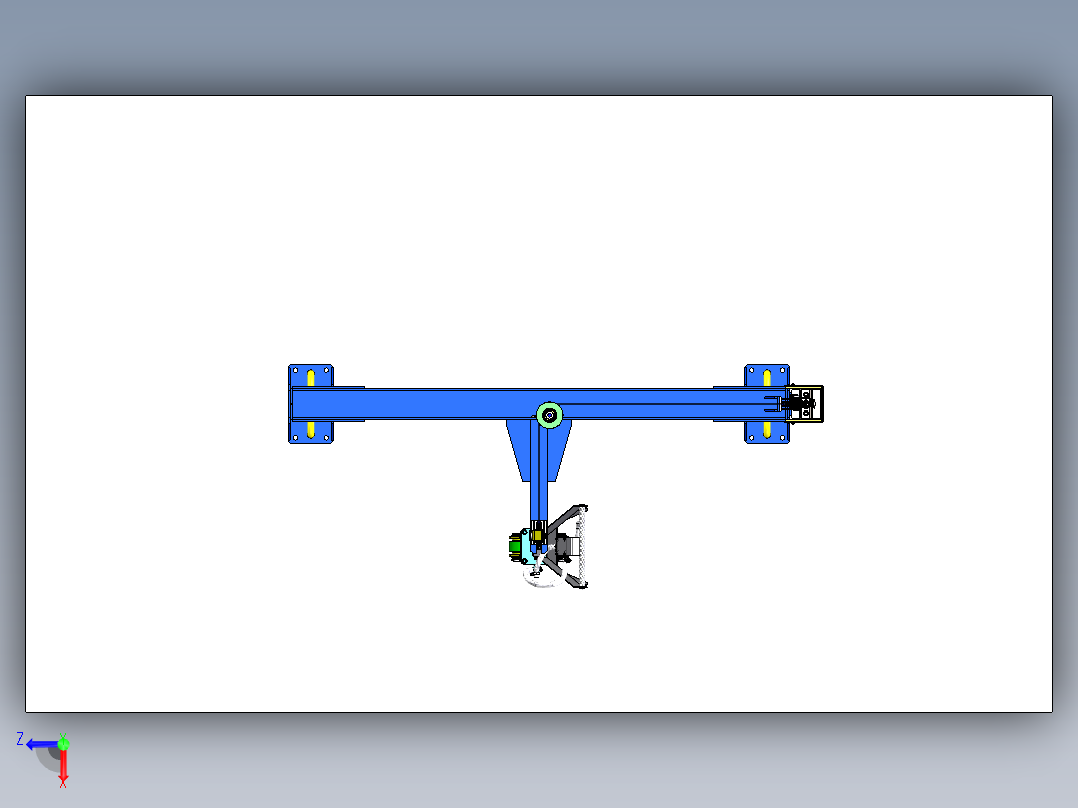 门式夹持器起重机sw21俯视图