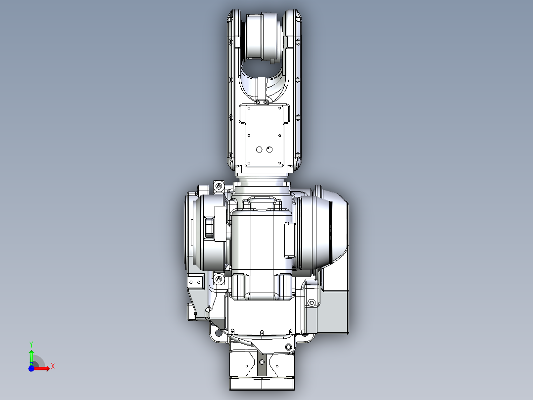 那智机器人nachi mr20 7axis industrial robot stp前视图