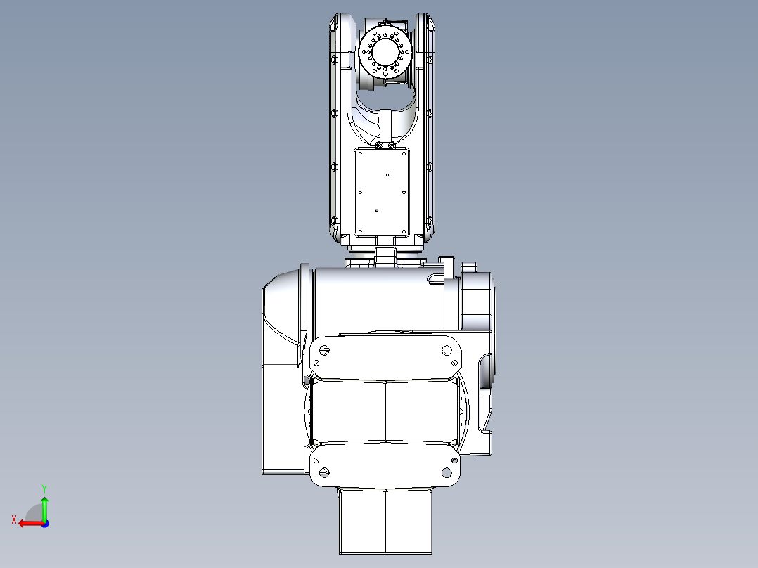 那智机器人nachi mr20 7axis industrial robot stp后视图