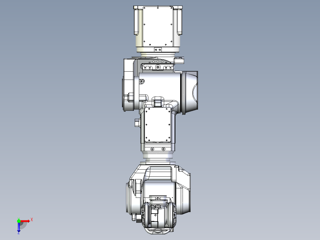 那智机器人nachi mr20 7axis industrial robot stp俯视图