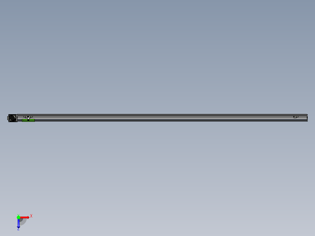 同步带滑台-半封闭B10-L90-S2300-R-P40-D3俯视图