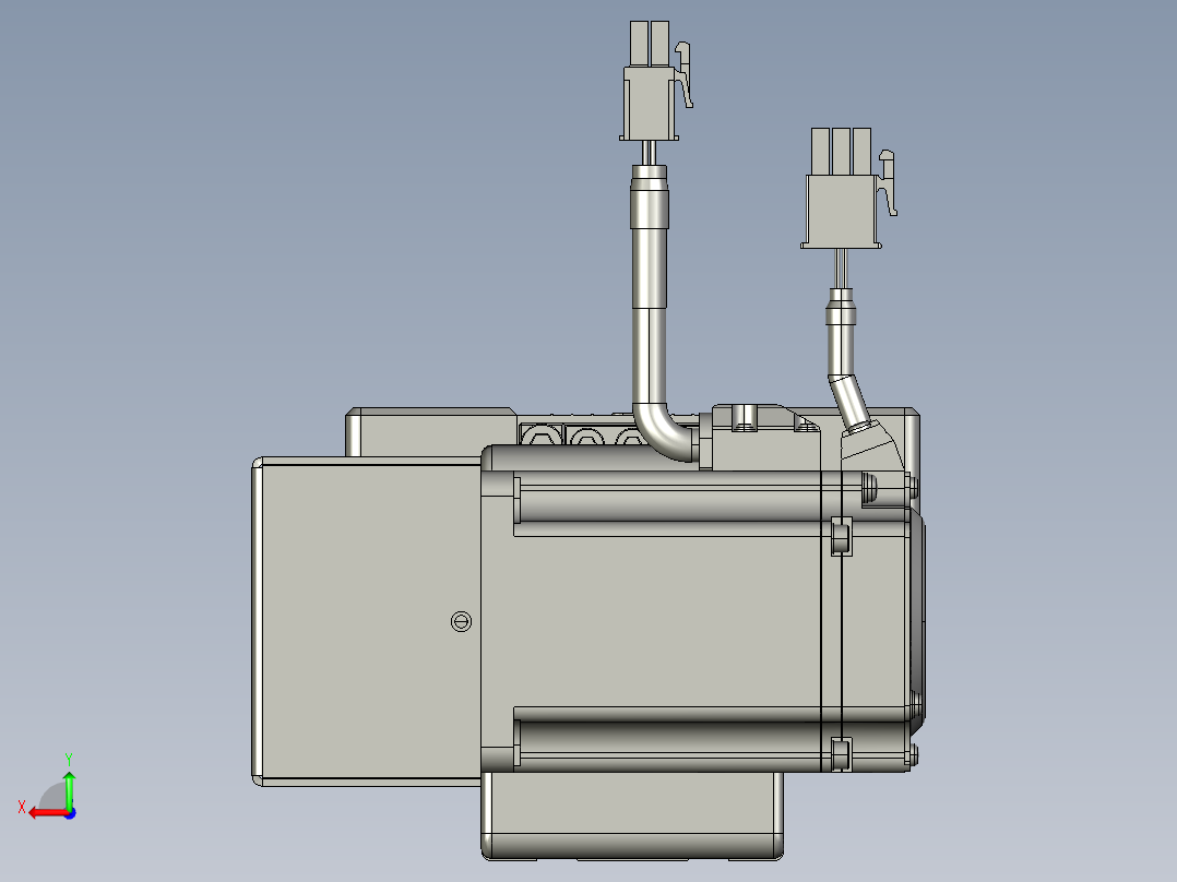 威洛博直线电机模组EB6-L70-S550-BR-P40-MS3后视图