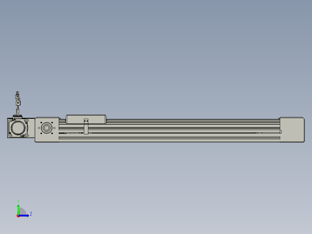 威洛博直线电机模组EB6-L70-S550-BR-P40-MS3左视图