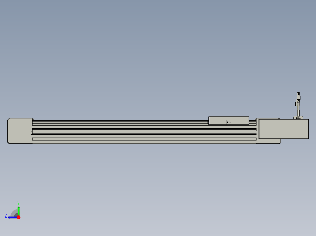 威洛博直线电机模组EB6-L70-S550-BR-P40-MS3右视图