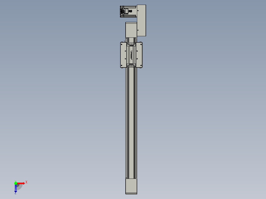 威洛博直线电机模组EB6-L70-S550-BR-P40-MS3俯视图