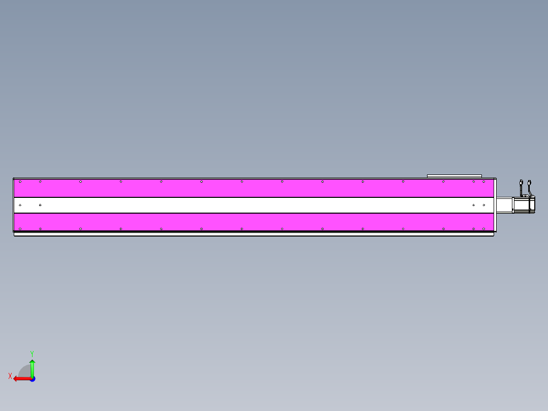 VF丝杆传动-一般环境VF27-Lxx-C-S2000-BC-ZP75-C3后视图