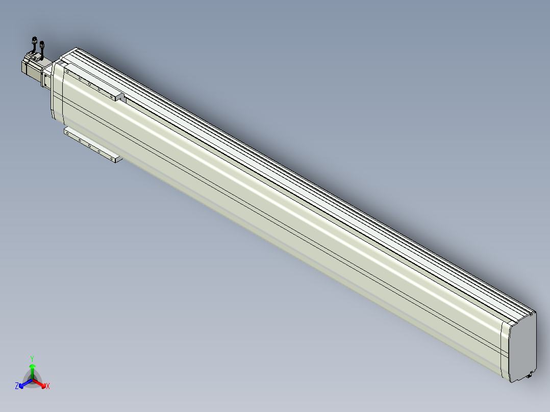 VF丝杆传动-一般环境VF27-Lxx-C-S2000-BC-ZP75-C3正等轴测图