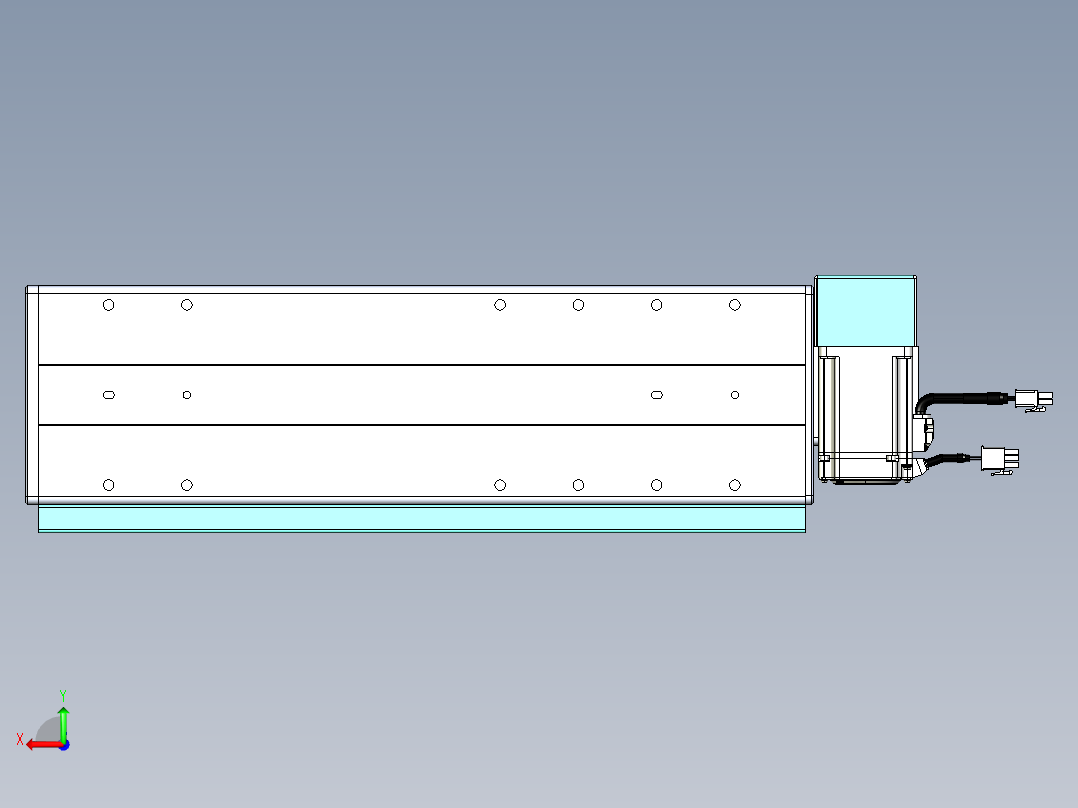 威洛博VBC同步带传动一无尘环境VBC14-L45-S200-BRD-ZP40-C3后视图