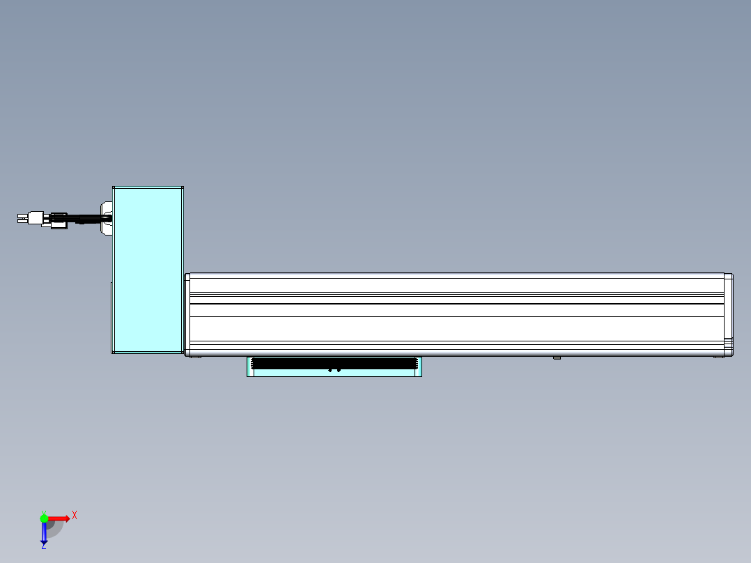 威洛博VBC同步带传动一无尘环境VBC14-L45-S200-BRD-ZP40-C3俯视图