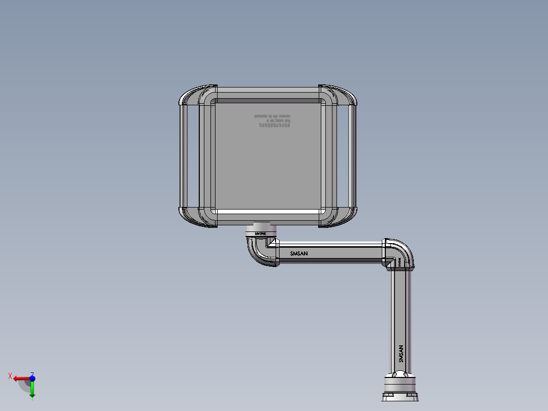 向上旋转底座+转角+90度箱体连接器+控制箱