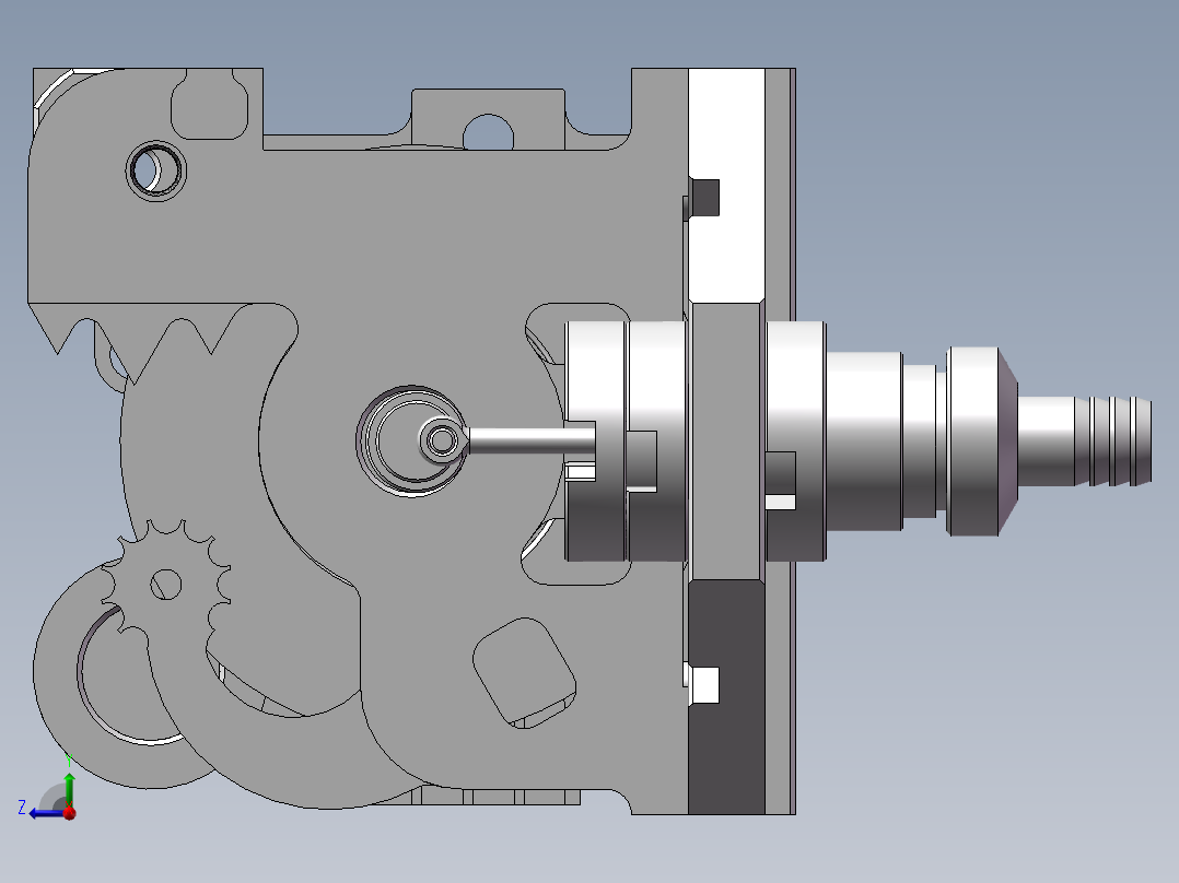 气动抽水机右视图