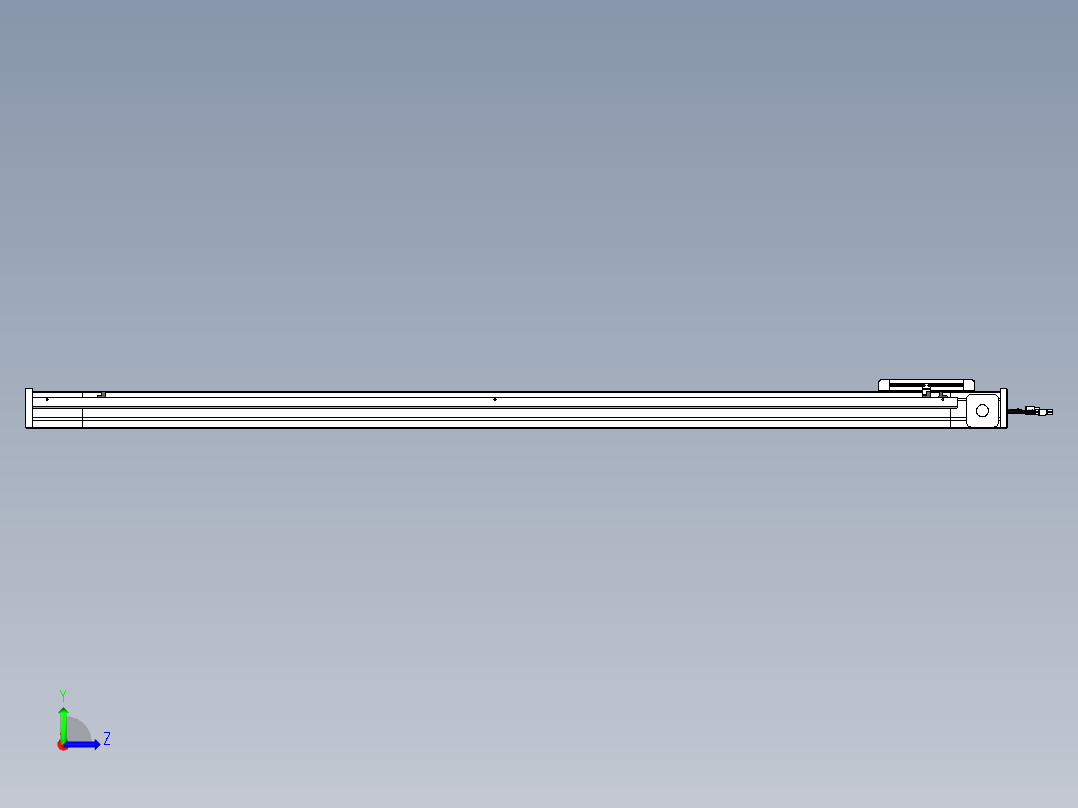 威洛博LB.GB同步带传动--欧规系列LB6A-L130-S1400-BL左视图