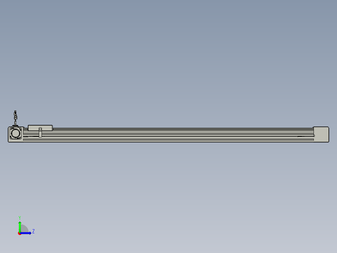 威洛博直线电机模组EB6-L140-S1350-L-P40-MS3左视图