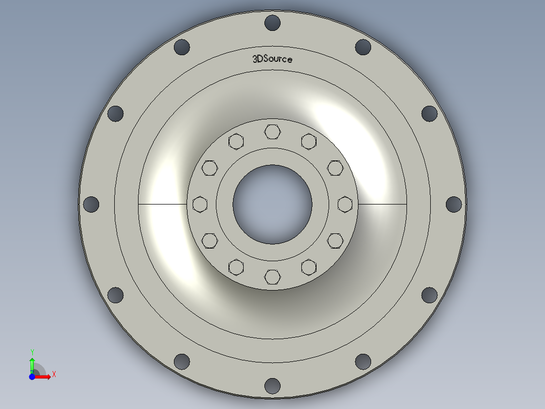 弹性环联轴器453744==12前视图