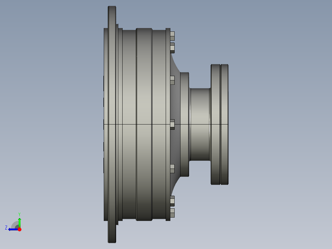 弹性环联轴器453744==12右视图