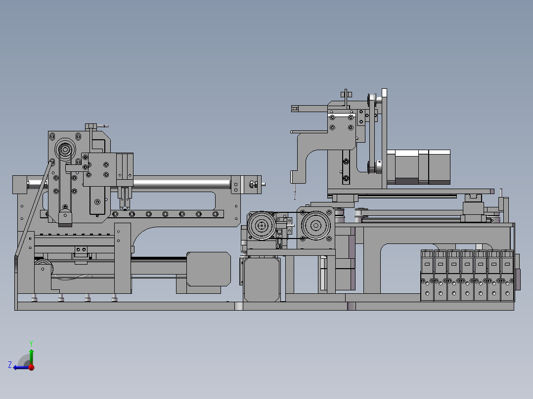 非标机械传动装置 (1)右视图