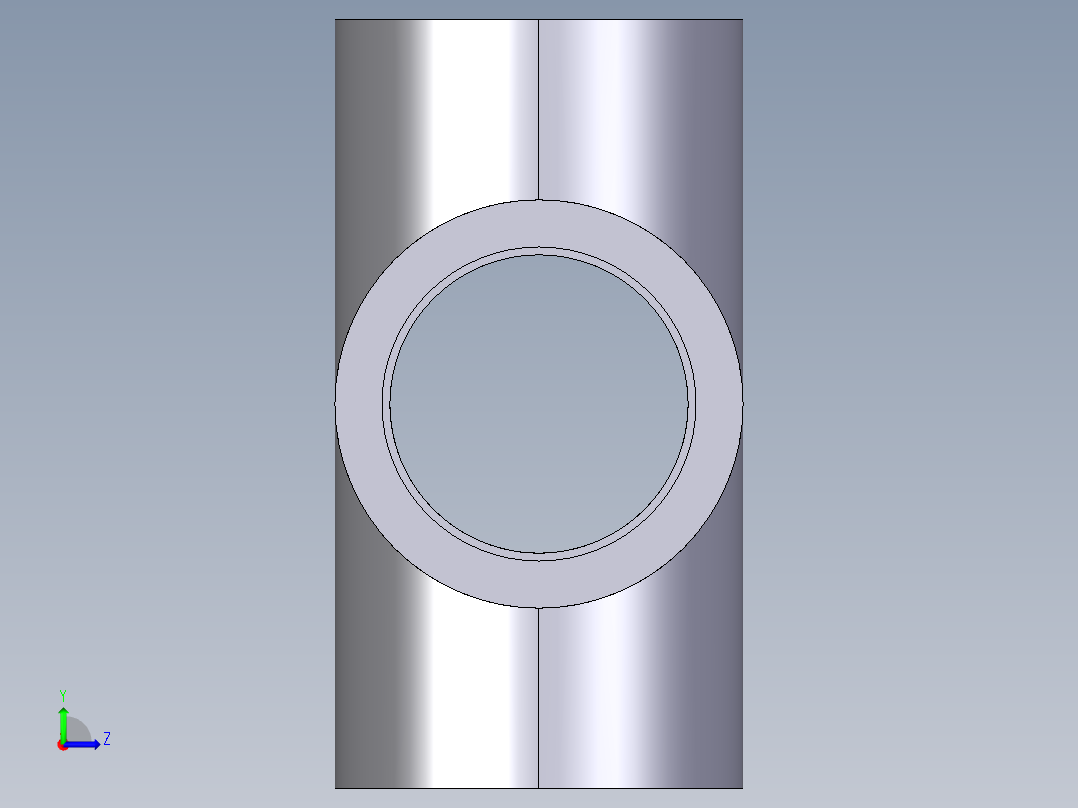 9XIV 90与溶剂焊接插座交叉左视图