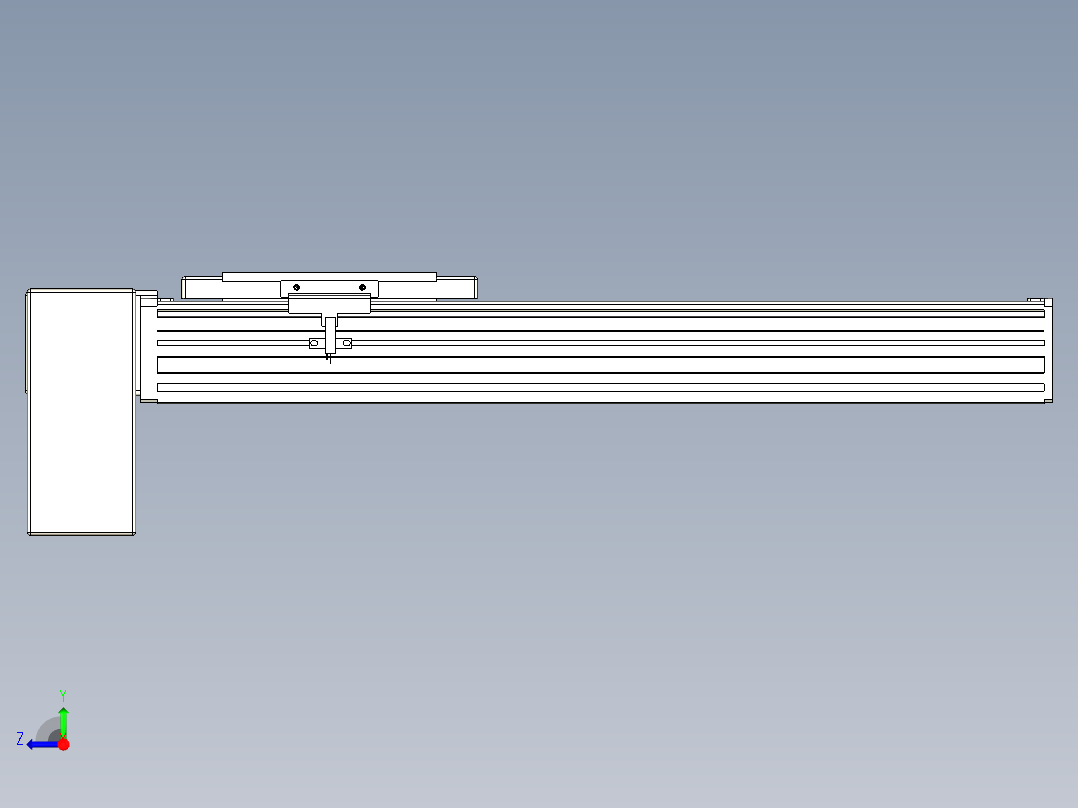 同步带全封闭直线模组TPA-HCB-14D-120-L300-RP-C-P40-N3右视图