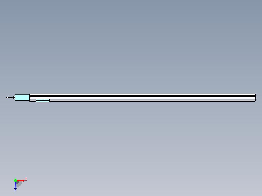威洛博VBF同步带传动一般环境VBF14-L45-S2050-BR-ZP40-C3俯视图