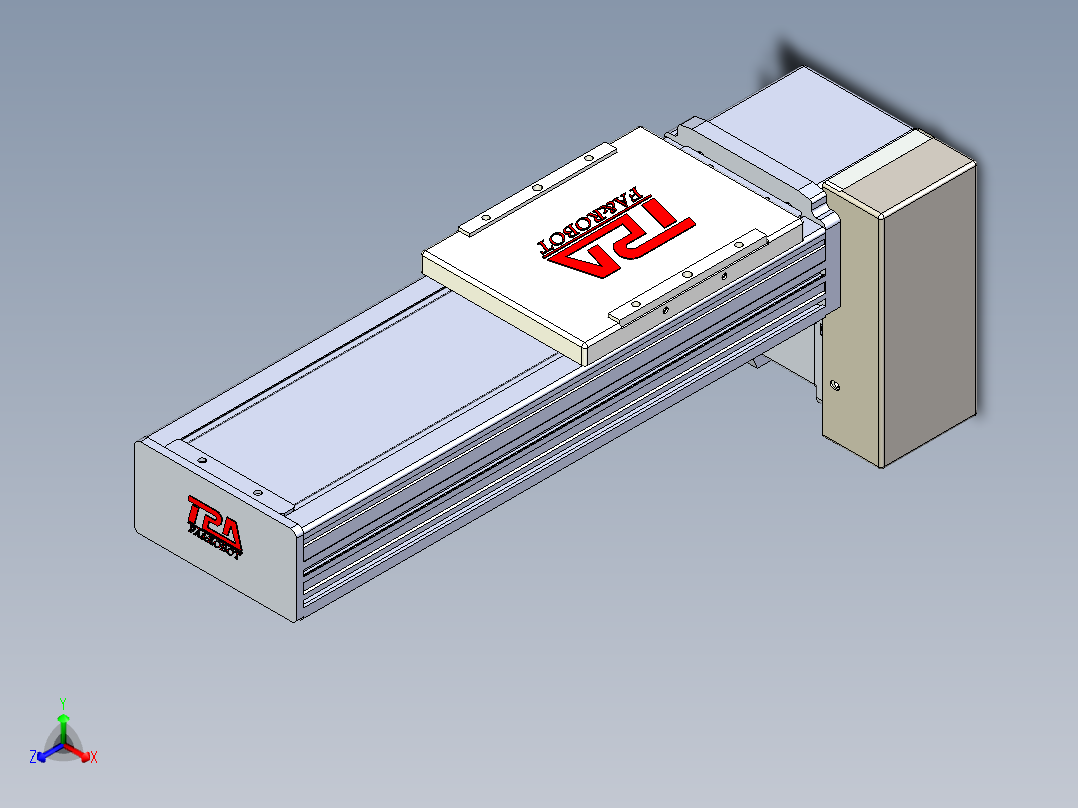 同步带全封闭直线模组TPA-HCB-110D-90-L150-LP-Y-P40-N3正等轴测图