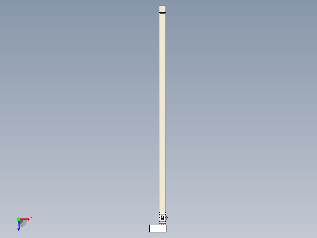 同步带全封闭直线模组TPA-HCB-65S-90-L1750-ML-C-P10-N3俯视图