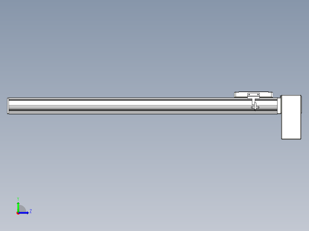 同步带全封闭直线模组TPA-HCB-105D-90-L700-LP-C-P20-N3左视图