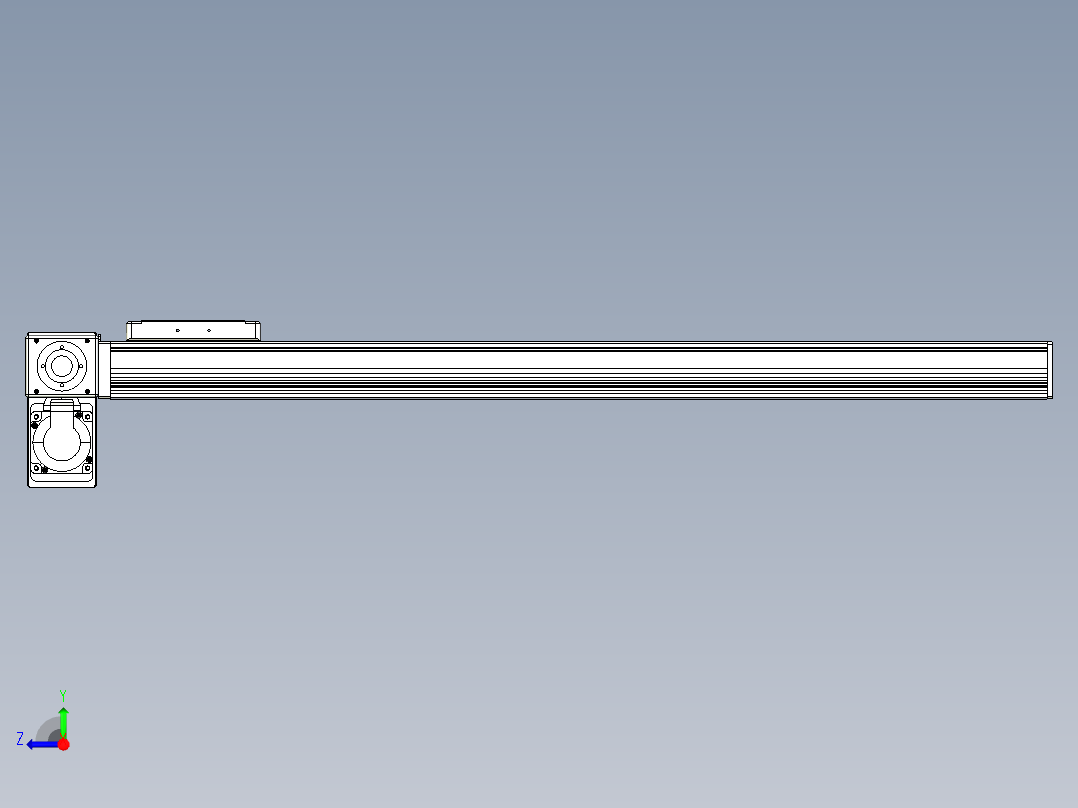 同步带全封闭直线模组TPA-HCB-105D-90-L700-LP-C-P20-N3右视图
