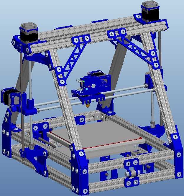 孟德尔3D打印机3D模型