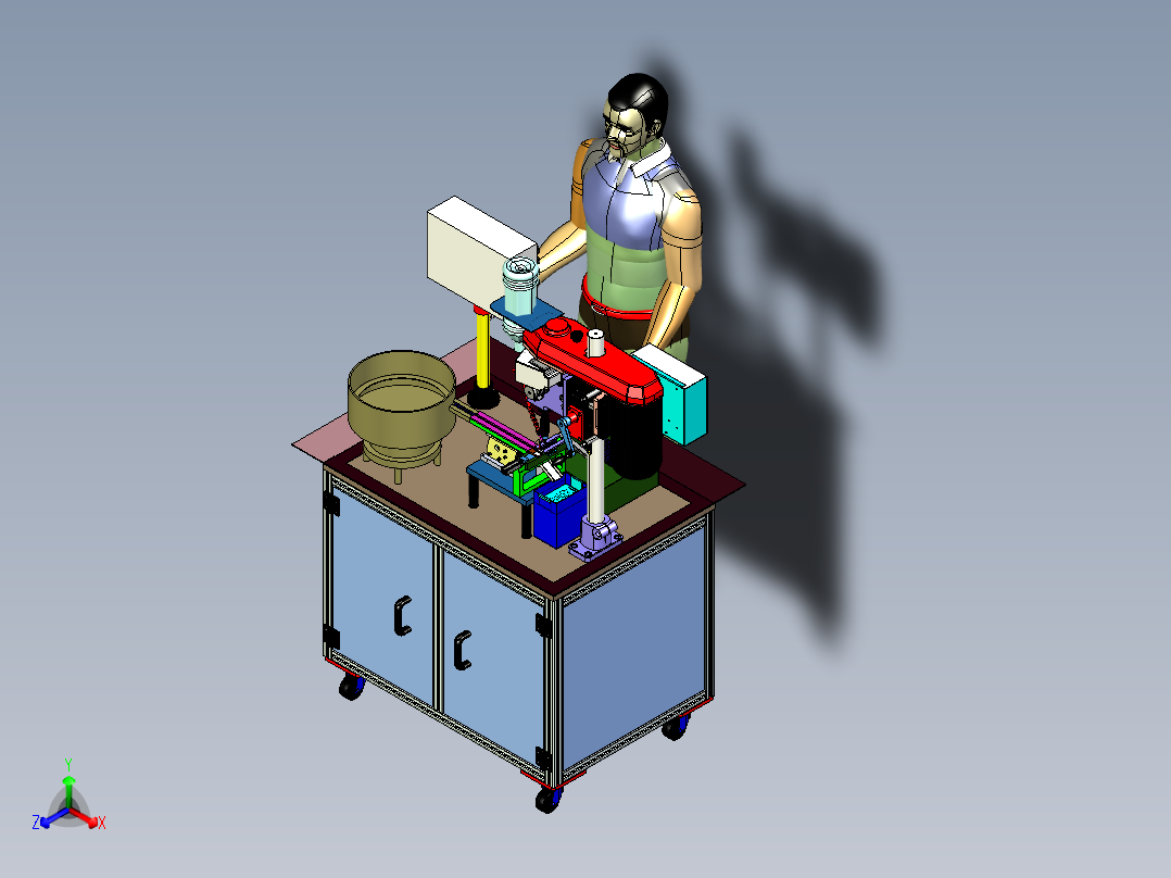 <span style='color: red'>自动</span><span style='color: red'>攻</span><span style='color: red'>牙</span>机设备3D模型