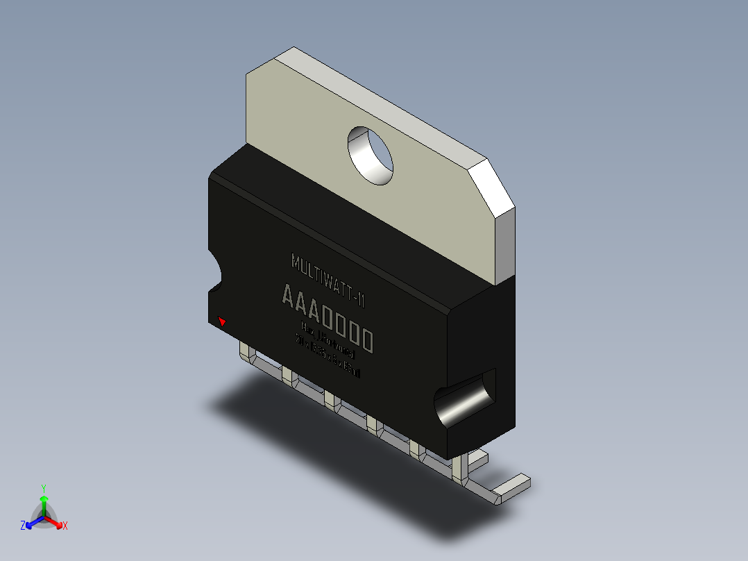 multiwatt-ST 封装-MULTIWATT-11_Max_LHorizontal_rev1.0.rar正等轴测图
