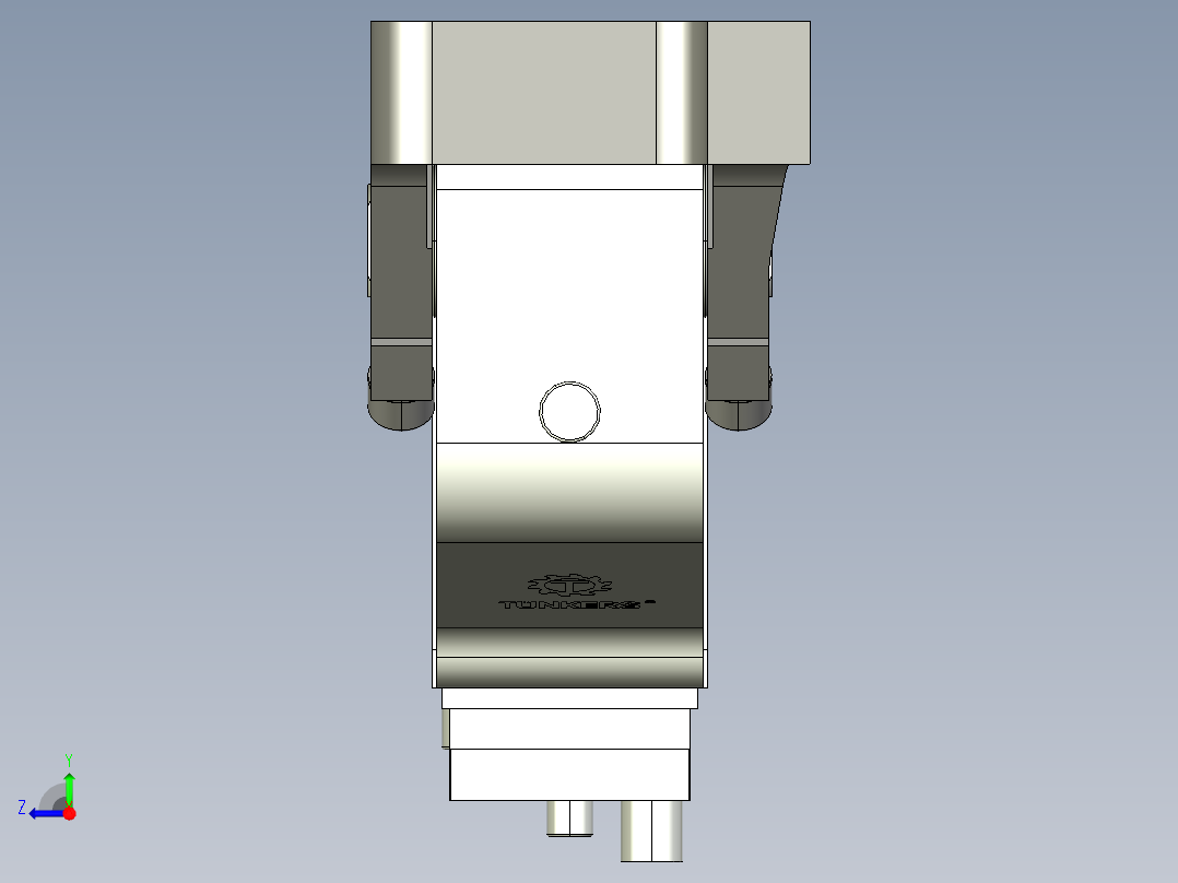德克斯TUNKERS气缸数模V2 63.1 T12 A11 5~44_GRAD右视图