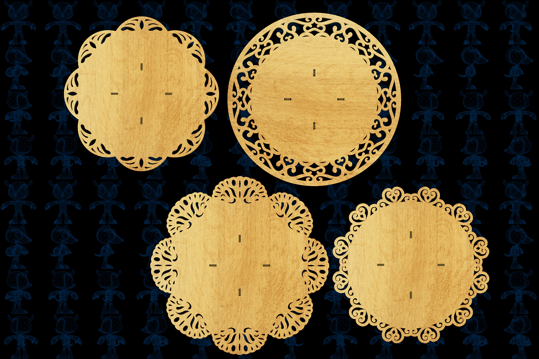 激光下料拼图艺术餐桌AutoCAD, SOLIDWORKS 2016