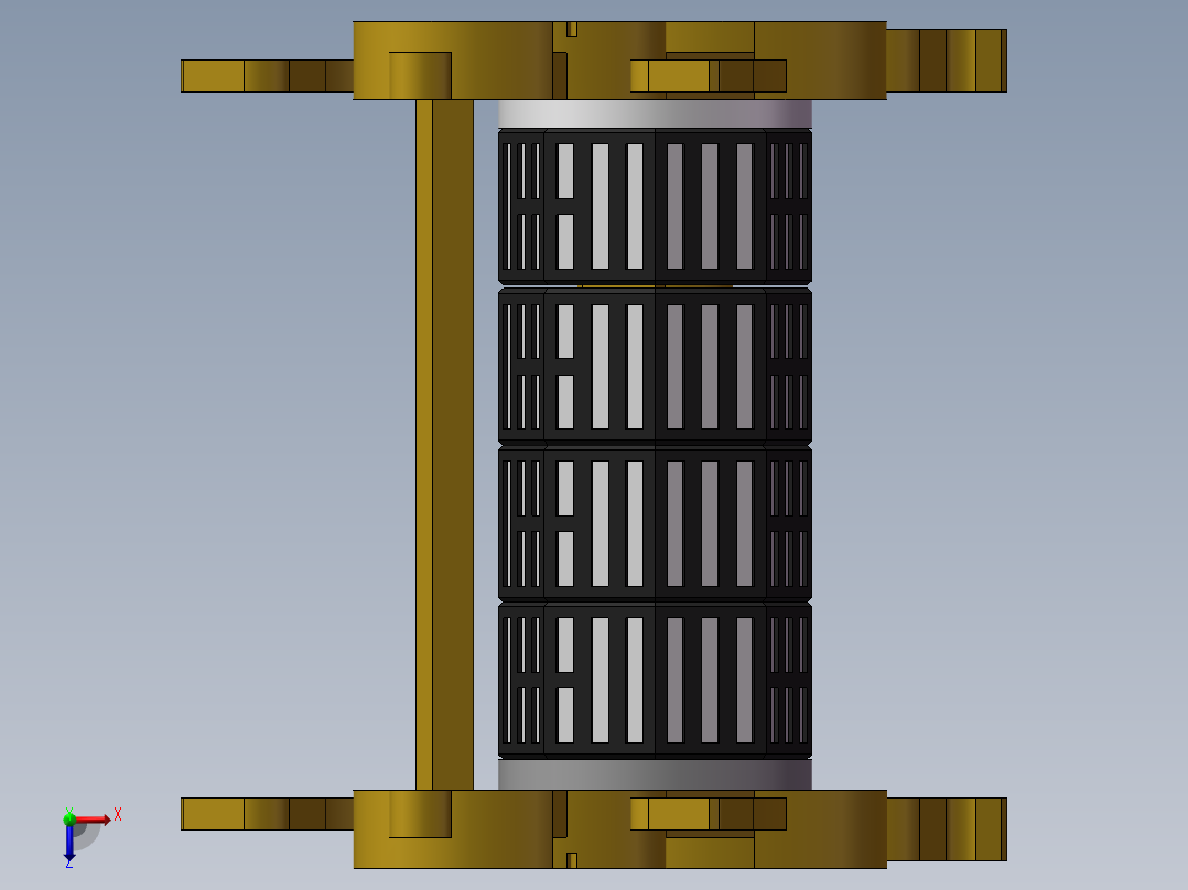 一种仿古密码锁的结构设计与3D模型打印【含图和文档】俯视图