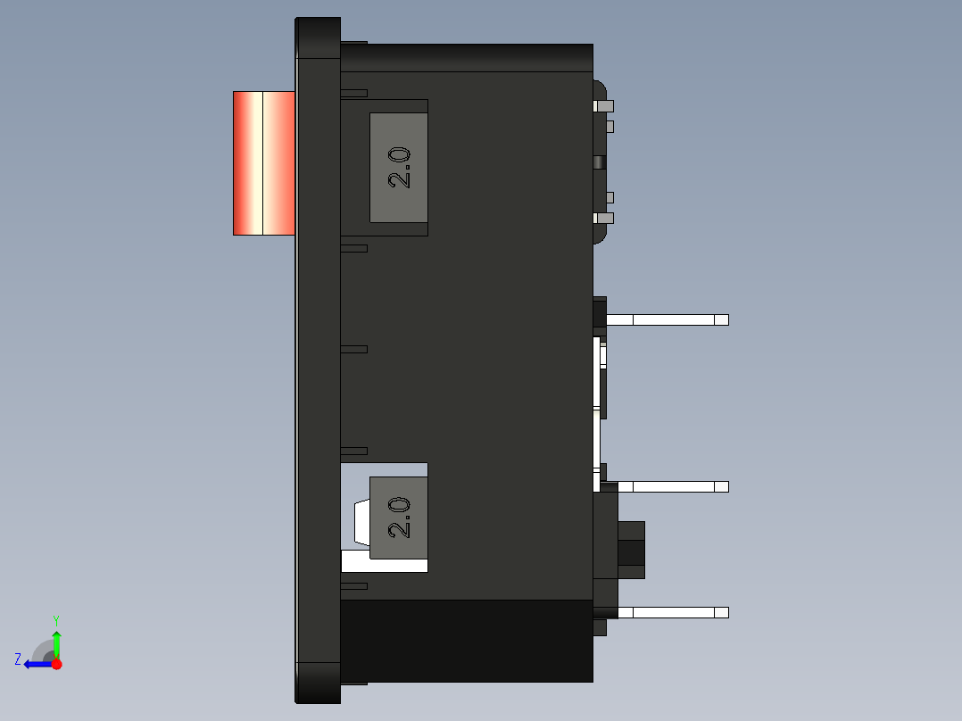 带保险丝联锁开关PP4003 右视图