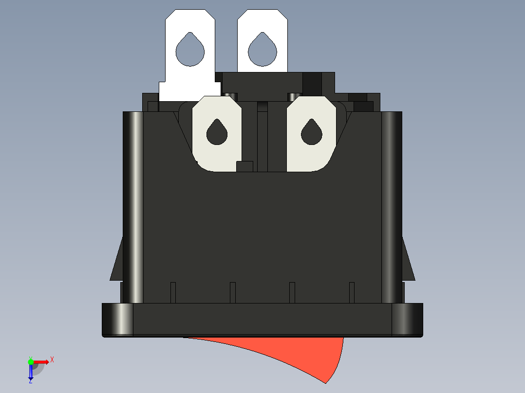带保险丝联锁开关PP4003 俯视图