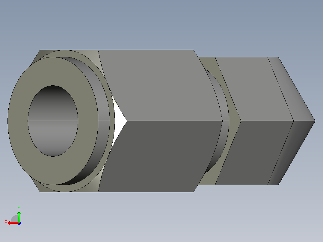 卡套式工业通用硬管接头5_vbu-s后视图
