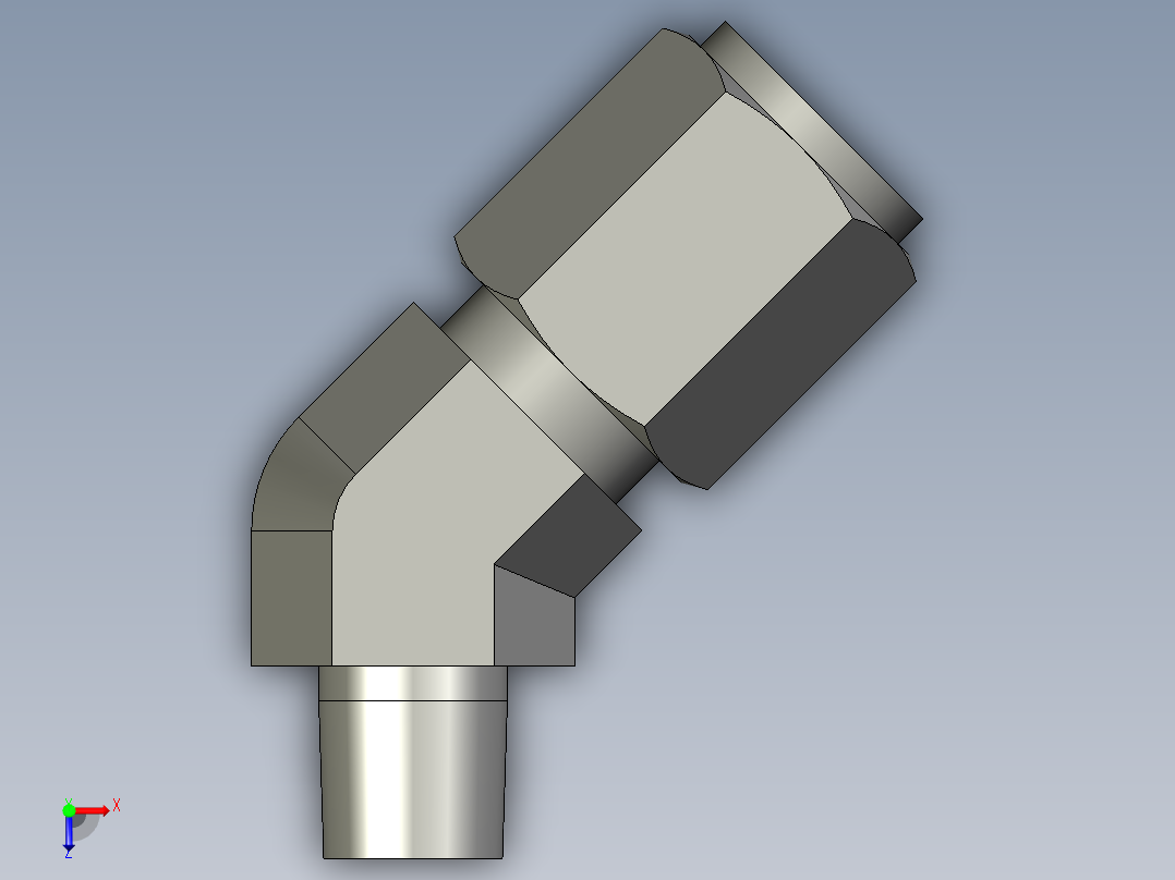 卡套式工业通用硬管接头5_vbu-s俯视图